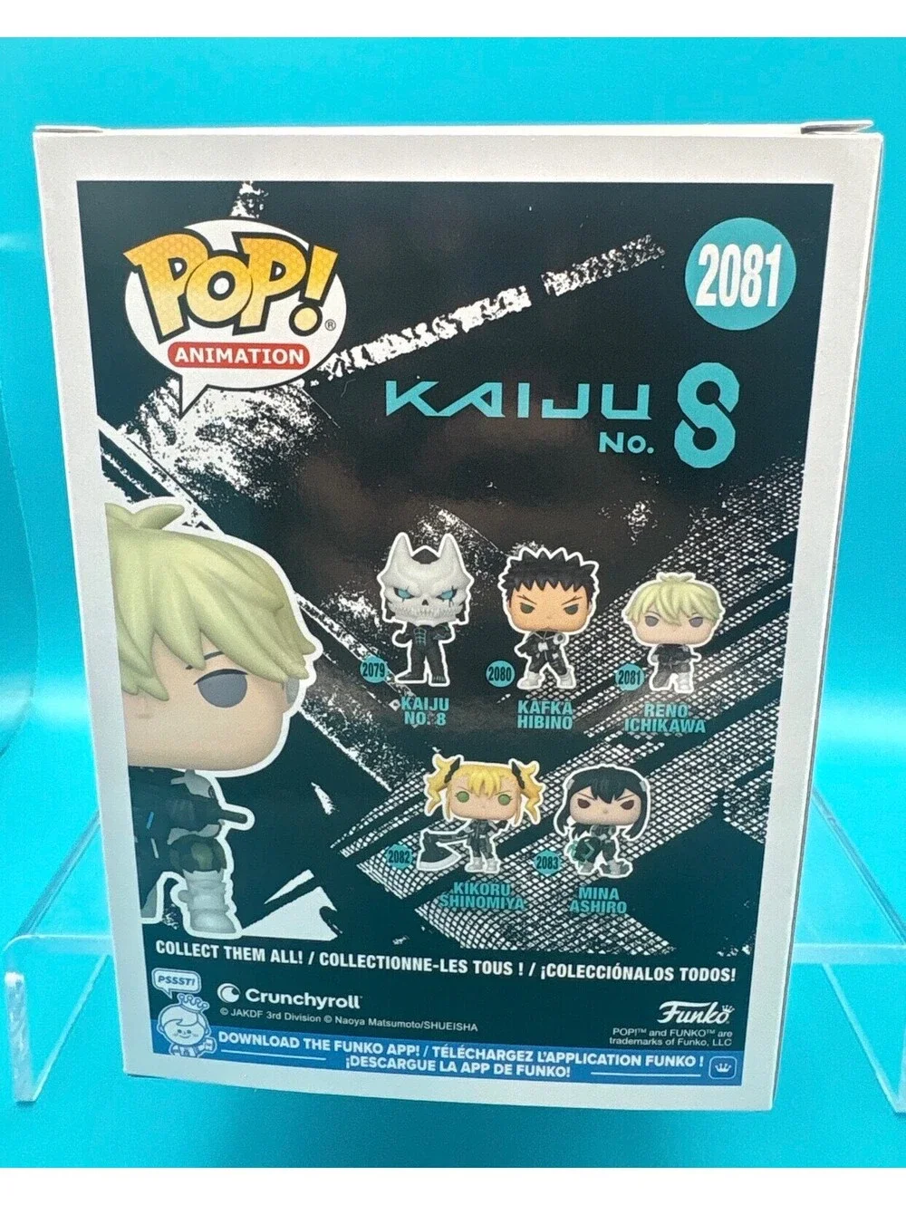 Adam McArthur signed Reno Ichikawa Kaiju No. 8 Funko pop 2081 with MAS COA